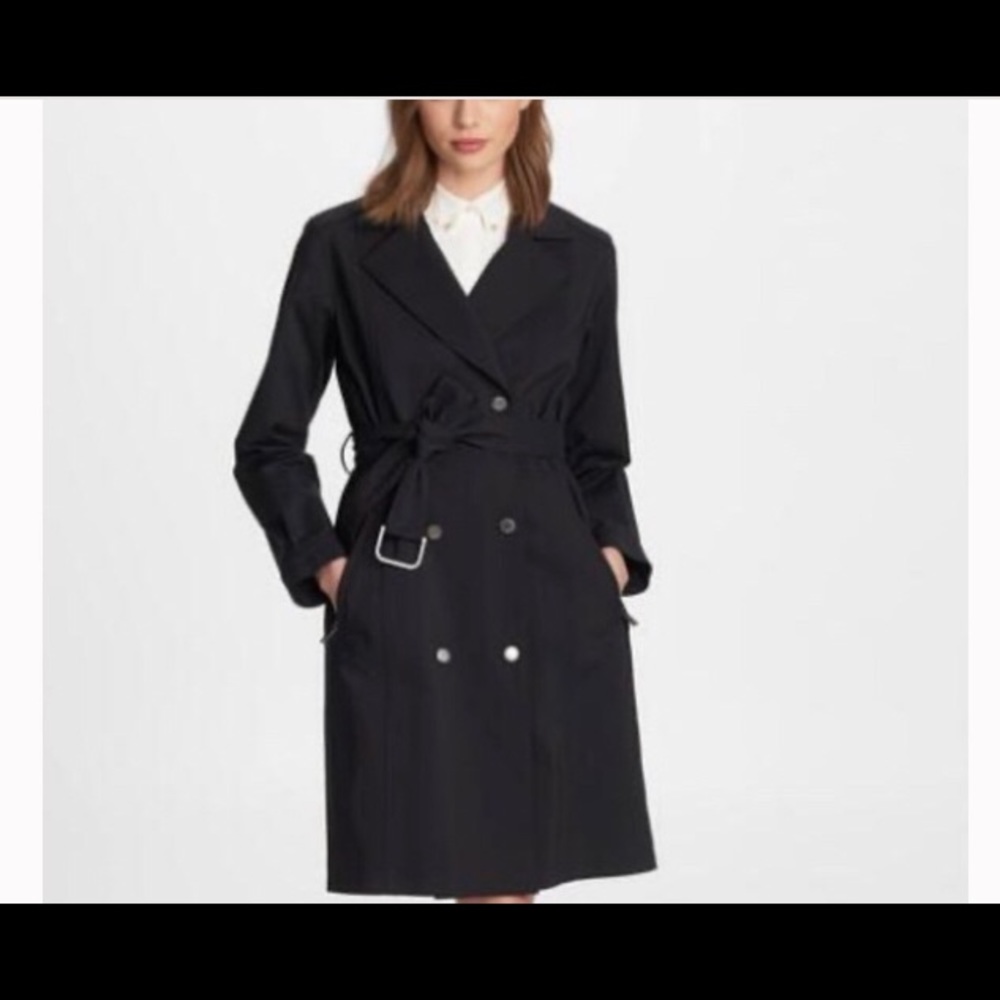 NWT KARL LAGERFELD PARIS Double Breasted Trench Coat S,L